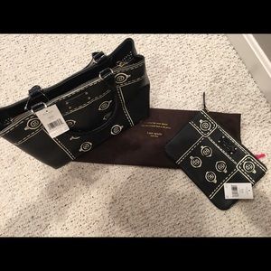 Kate Spade “Postmark” LouieQuinn bag & Large Pouch